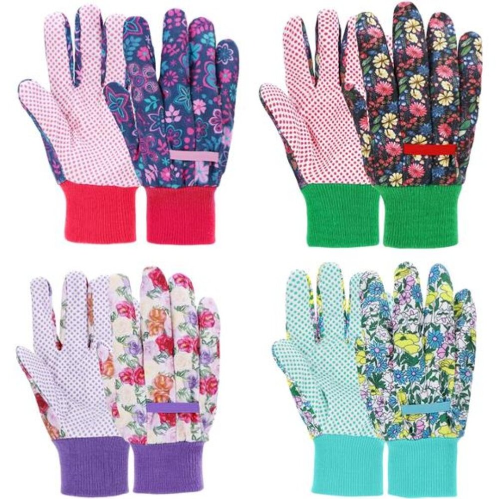 JUMPHIGH Garden Gloves for Women, Floral Gardening Gloves Ladies Soft
